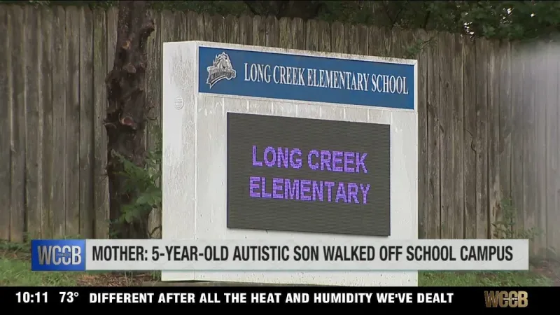 CMS mom says her 5-year-old non-verbal autistic child left school campus during recess, was found by stranger
