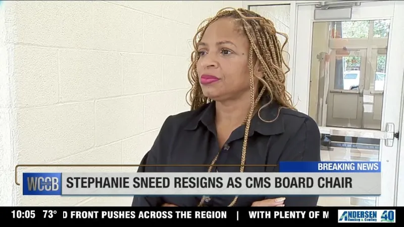 Stephanie Sneed announces resignation as CMS Board of Education Chair hours before expected vote to remove her