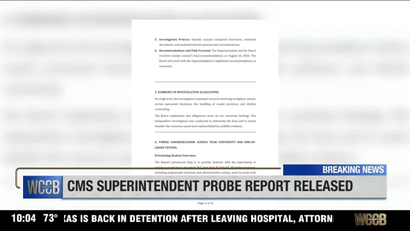 CMS Board releases 18-page report that summarizes findings of months-long investigation into now ex-CMS Supt. Dr. Crystal Hill