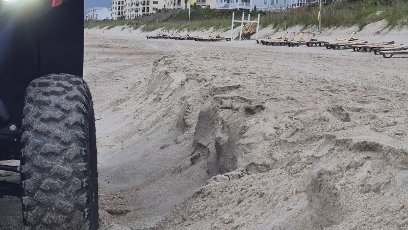Indian Beach police confirm beach driving remains closed due to unsafe erosion