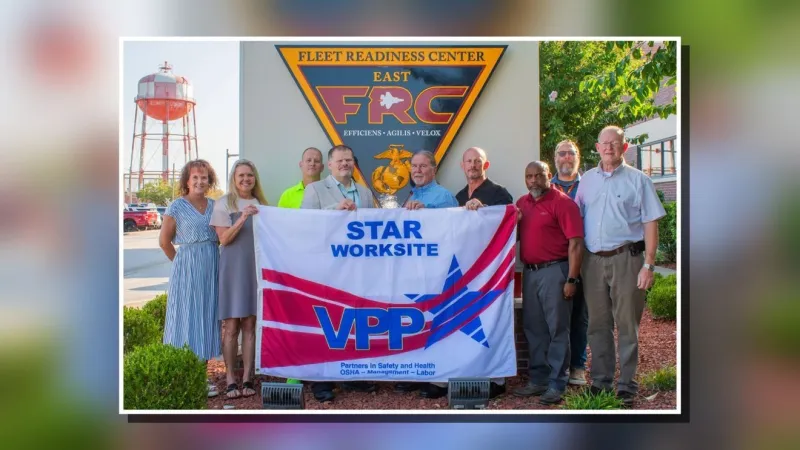 Fleet Readiness Center East earns third OSHA VPP Star designation