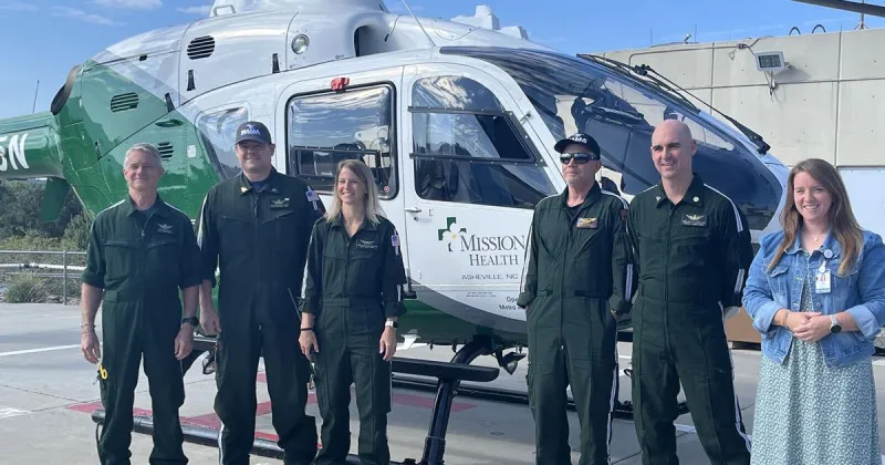Mission Health's mountain medical helicopter celebrates 40 years of service