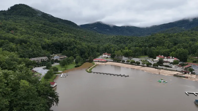 Heavy rain stirs Helene flood fears for Lake Lure resident still living by the water