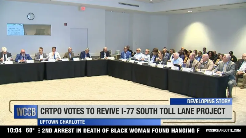 With CRTPO vote, the controversial I-77 South toll lanes project is officially back on track