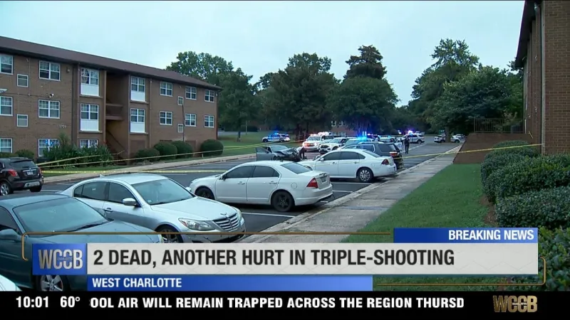 Triple shooting in west Charlotte leaves two dead, one injured