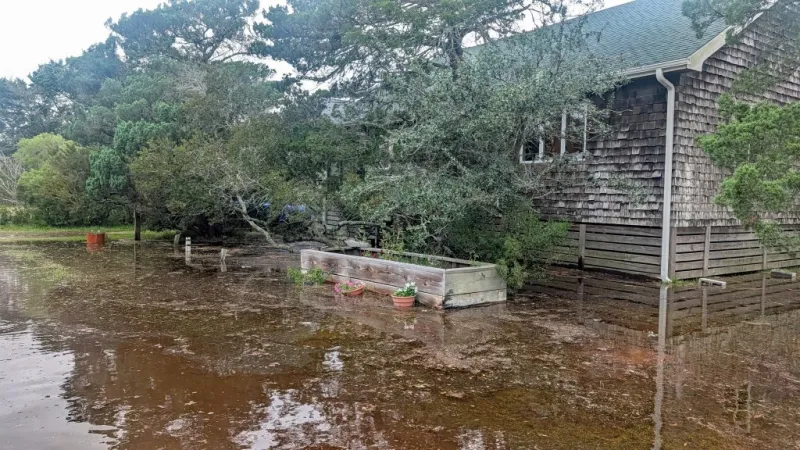 Outer Banks storm brings flooding, overwash and ferry suspensions