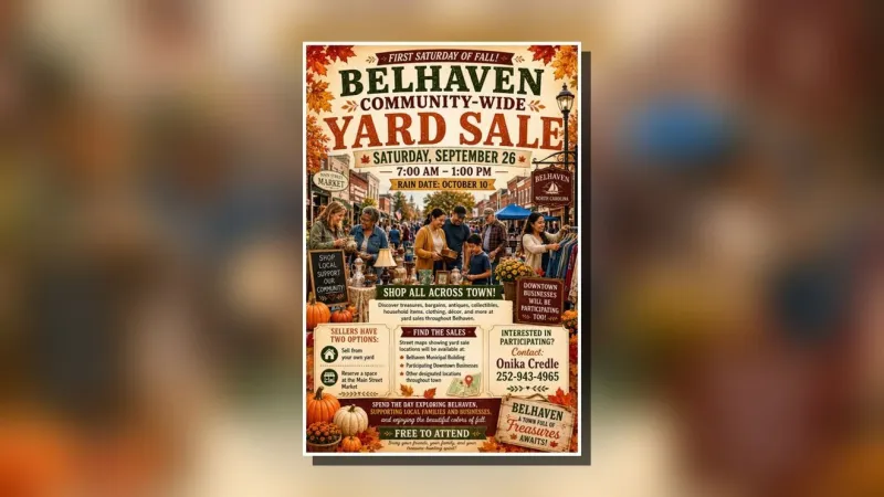Community-wide yard sale planned Sept. 26 in Belhaven