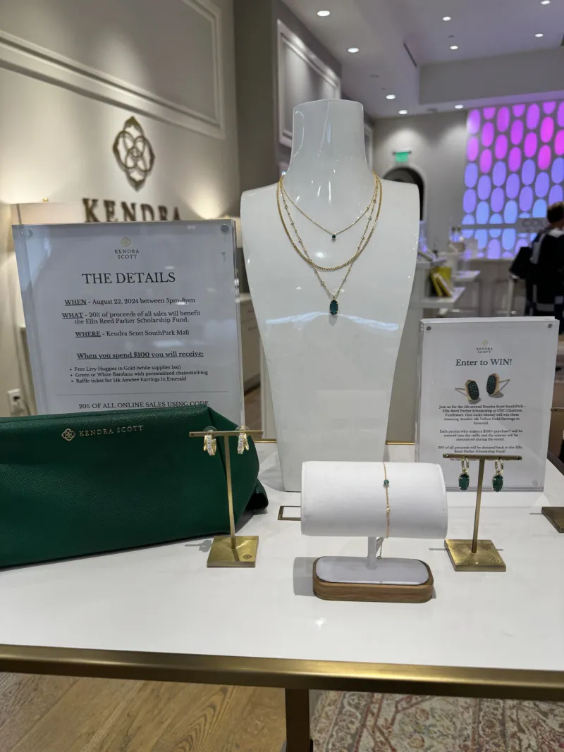 Kendra Scott hosts event at SouthPark Mall this weekend to raise funds for Reed Parlier Memorial Foundation