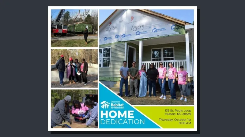 Habitat for Humanity to dedicate new home in Hubert