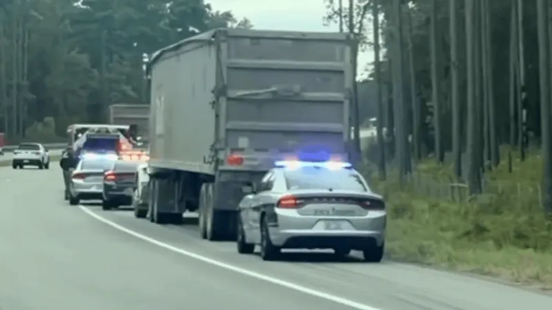 18-wheeler driver taken for medical evaluation after slow travel on U.S. 70