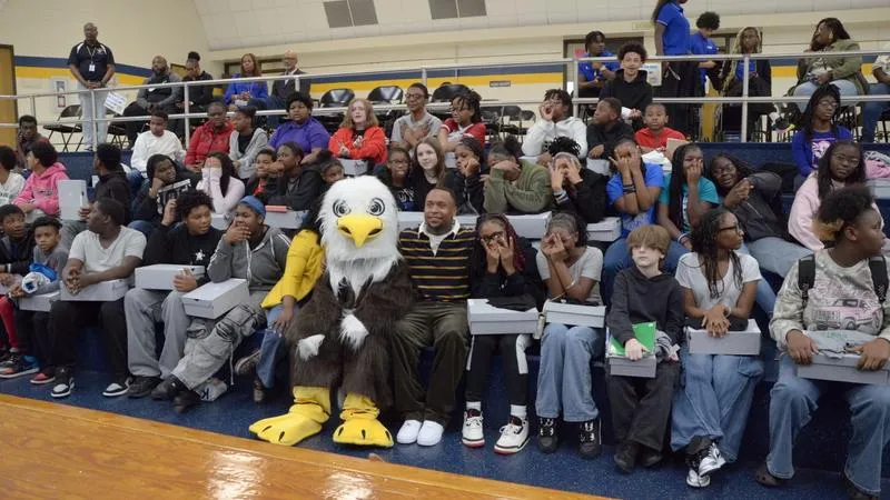 Former Fayetteville State Football Standout Marquez Beeks Returns to Fayetteville to Inspire Youth Through Touching Soles