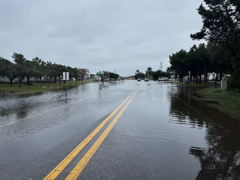 Friday brings high flooding on Ocracoke, Hatteras; Pea Island's NC 12 battered