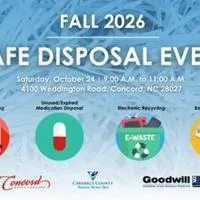 Fall safe disposal event in Concord on Oct. 24