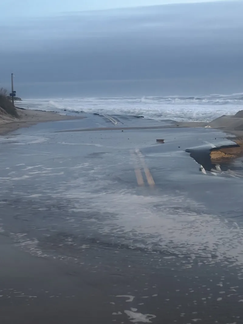 N.C. 12 remains closed at Pea Island, Ocracoke