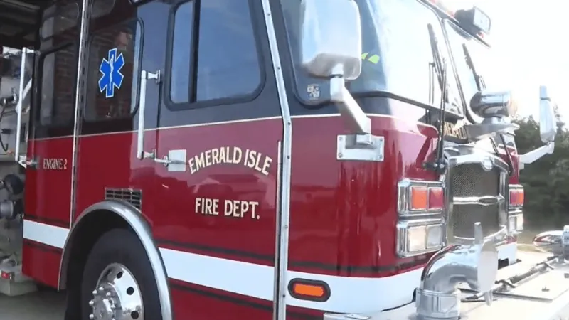 Emerald Isle crews battling active structure fire on Ocean Drive, officials say