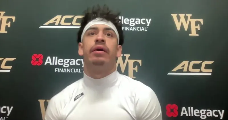 Watch Carlos Hernandez talk about Wake Forest beating Louisville