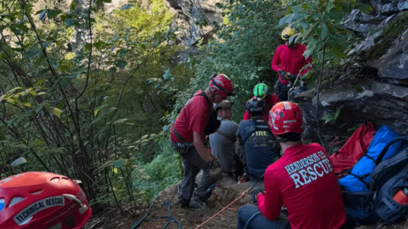 Injured person rescued from Big Bradley Falls, taken to ER