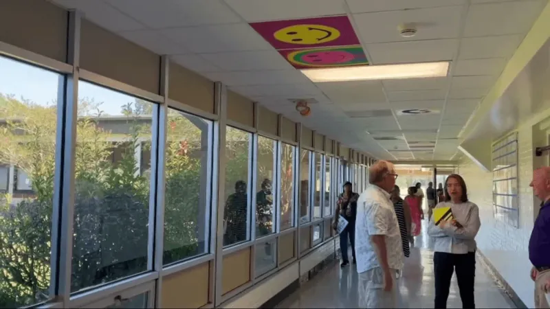 Pamlico County Middle School stands empty as students and staff say goodbye