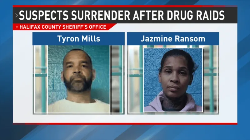 Two suspects surrender after Halifax County drug trafficking raids