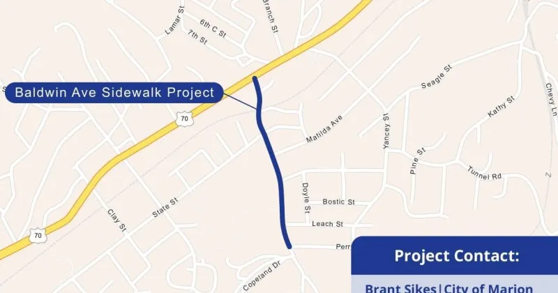 Marion City Council to hold special meeting about Baldwin Avenue sidewalk