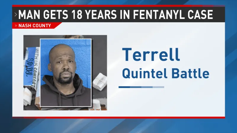 Nash County man sentenced to more than 18 years in federal fentanyl, gun case