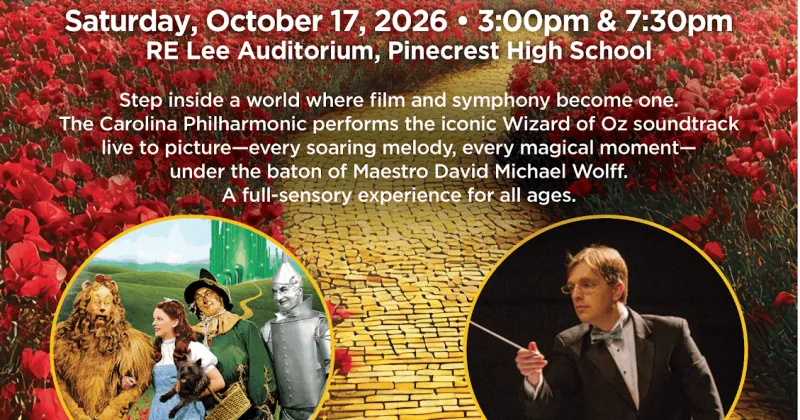 The Carolina Philharmonic Presents 'The Wizard of Oz' Live to Picture