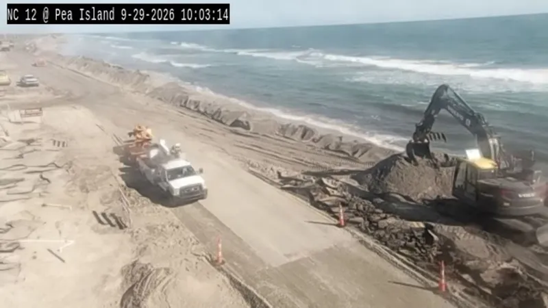 NCDOT reopens one northbound lane of N.C. 12 on Pea Island at 3 p.m. Tuesday