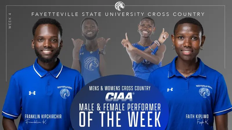 Kiplimo, Kipchirchir Sweep CIAA Cross Country Performers of the Week Honors