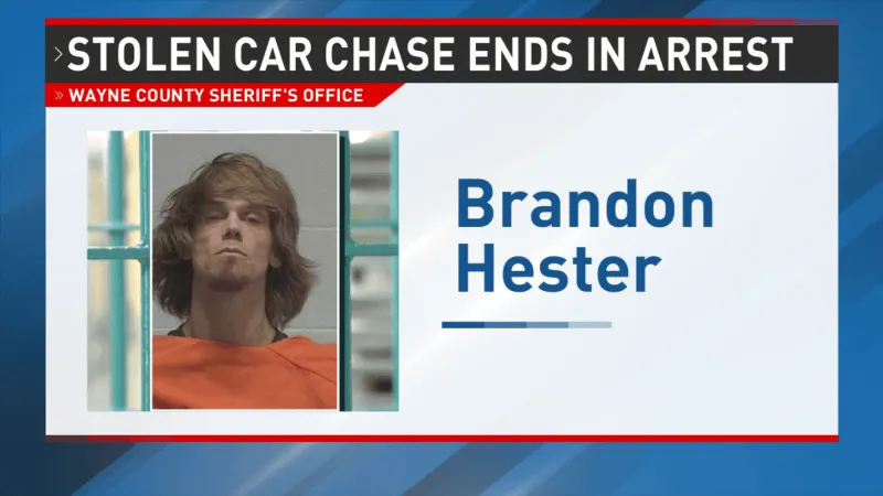 Clinton man charged after stolen vehicle pursuit ends in Wayne County crash