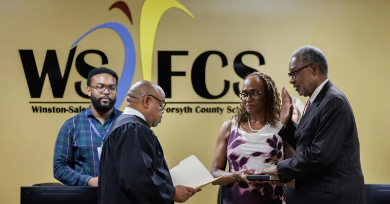 Randy Bridges sworn in as interim Forsyth superintendent