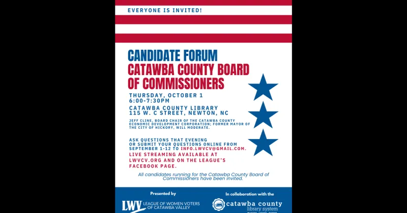 League of Women Voters of Catawba Valley plans candidate forums