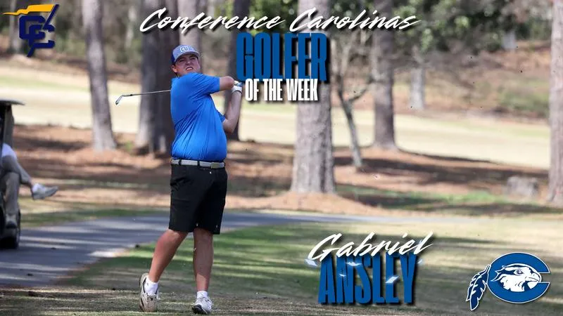 Gabriel Ansley Awarded Conference Carolinas Men's Golfer of the Week