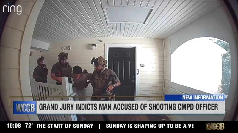 Grand jury indicts the man accused of shooting a CMPD officer in the shoulder