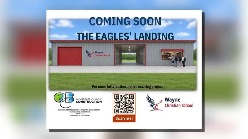 Wayne Christian School announces The Eagles' Landing construction project in Goldsboro