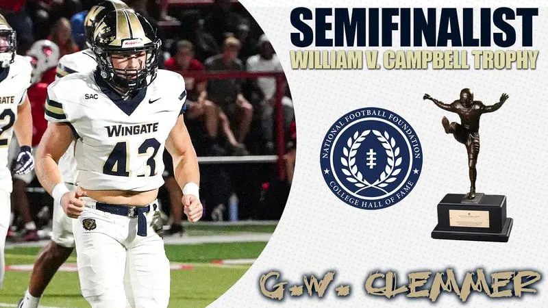 Wingate's GW Clemmer is semifinalist for the 2026 William V. Campbell Trophy