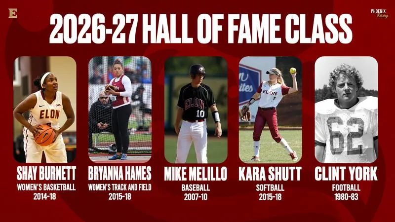 Elon Athletics Announces 2026-27 Sports Hall Of Fame Class