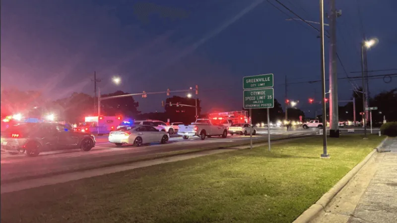 Two drivers hospitalized after three-vehicle crash in Greenville