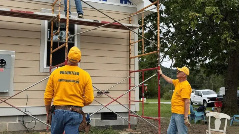 NC Emergency Management teams with Baptists on Mission on WNC home repair effort