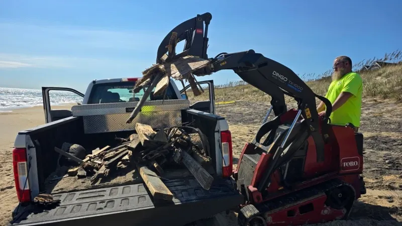 Storm debris cleanup in Southern Shores nears finish after recent coastal weather
