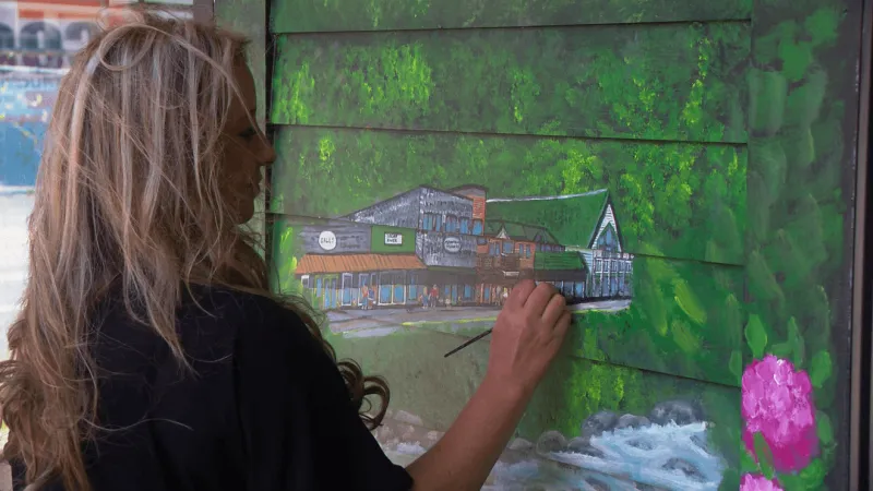 New mural paints a picture of Chimney Rock's history amid Helene recovery