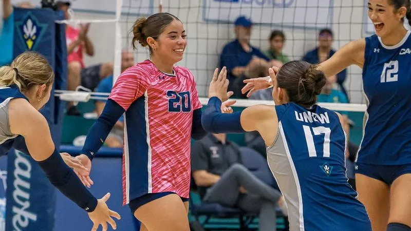 Volleyhawks Roll To Series Sweep Of Northeastern