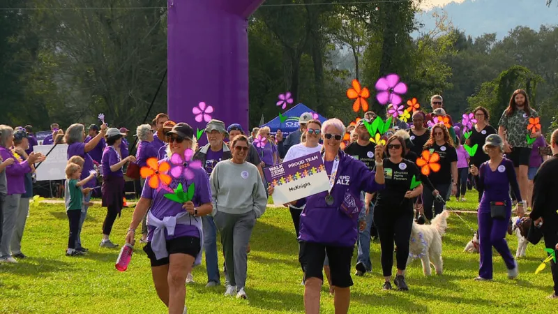 Hundreds join Walk to End Alzheimer's in Fletcher to raise funds, awareness