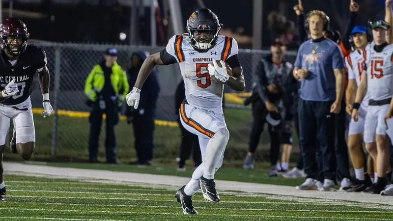 No. 18 Campbell holds off NCCU 38-31