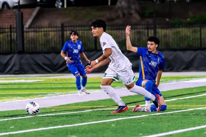 Ohman and Brimah Score as Men's Soccer Ties Pfeiffer 2-2