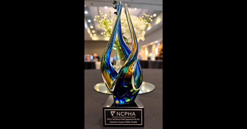 Catawba County Public Health recognized as Sarah Morrow Health Department of the Year