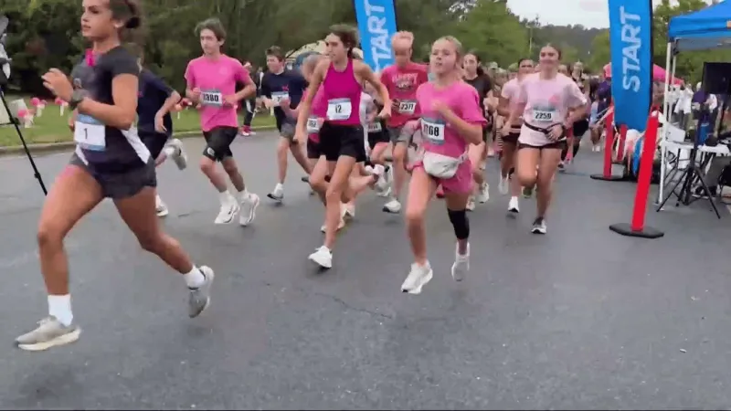 Hundreds take part in Greenville's 11th Pink Ribbon Run, raising funds for ENC cancer aid