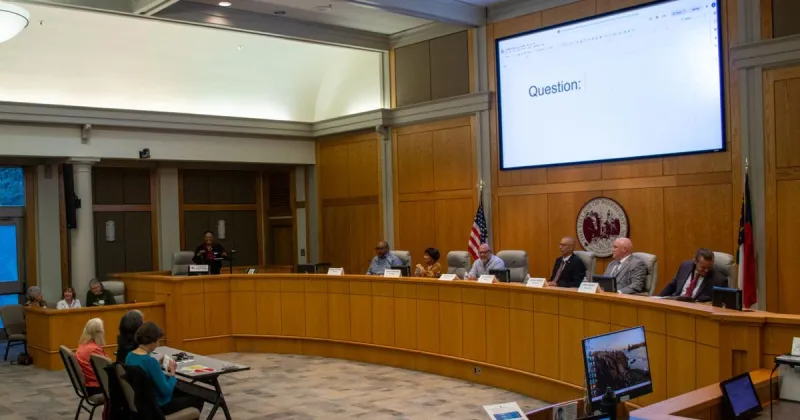 School Board Candidates Address Voters