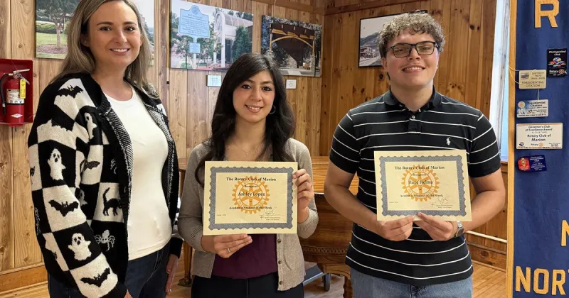 Rotary Club of Marion honors Students of the Week