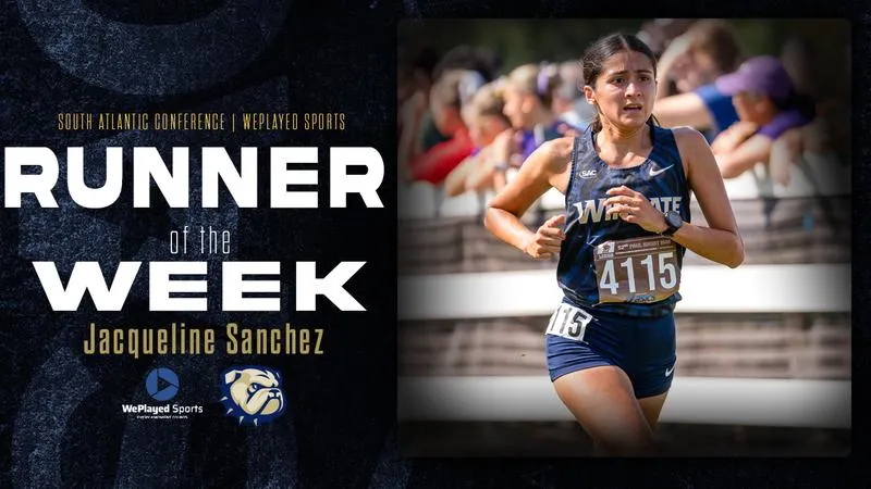 Wingate's Jacqueline Sanchez receives SAC XC Runner of the Week honors
