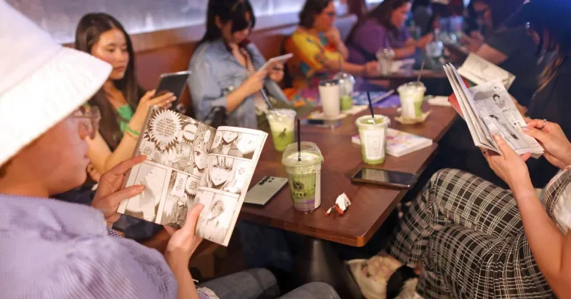 Americans are reading less. These 'introvert happy hours' are booming